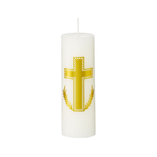 Easter Pillar Candle Faith/Bunny Assorted