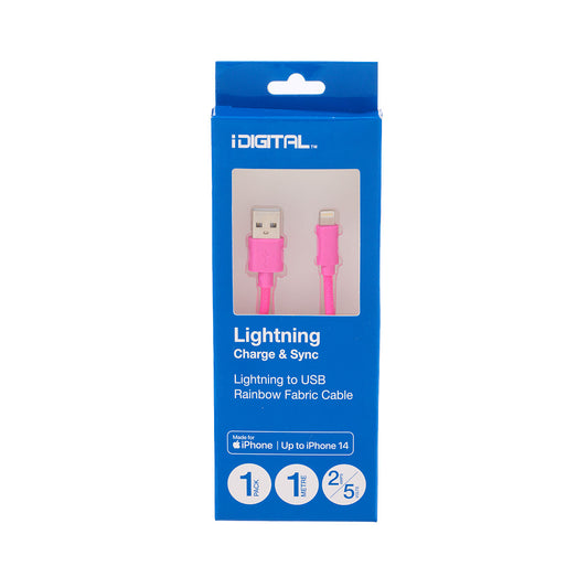 iDigital Rainbow Lightning to USB Cable for iPhone 1M