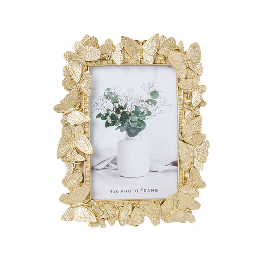Ornate Butterflies Resin Photo Frame 4x6"