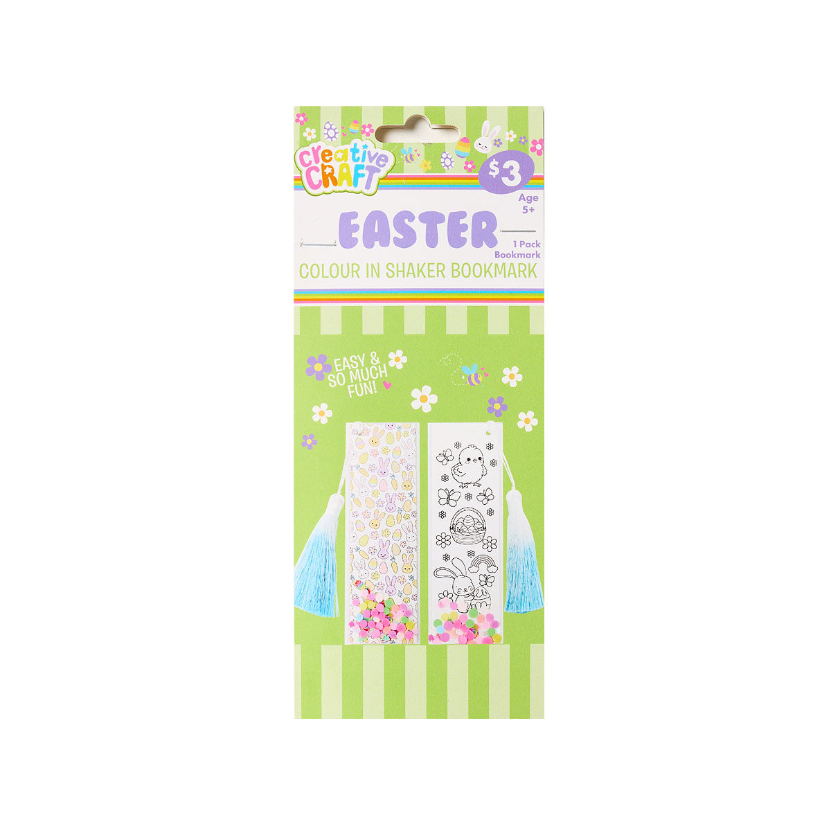 Easter Colour In Shaker Bookmark