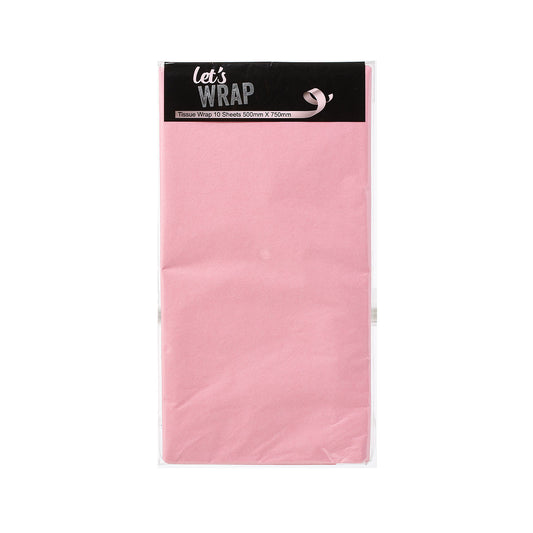 Tissue Paper Soft Pink 50x75cm 10pk