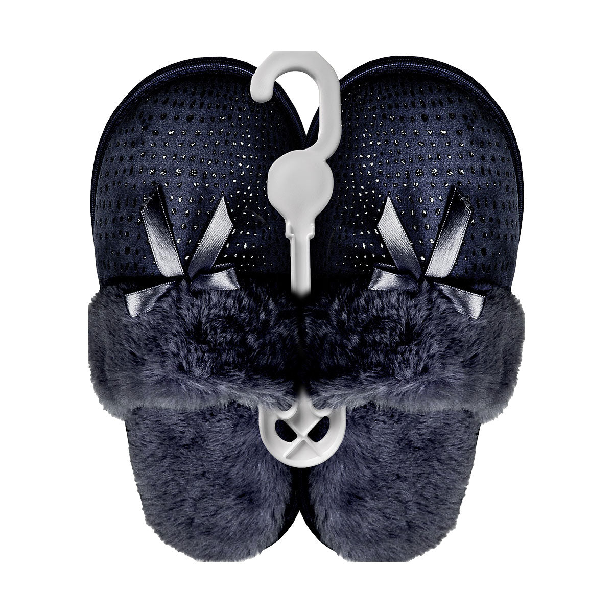 Scuff Velour Glitter Bow Assorted