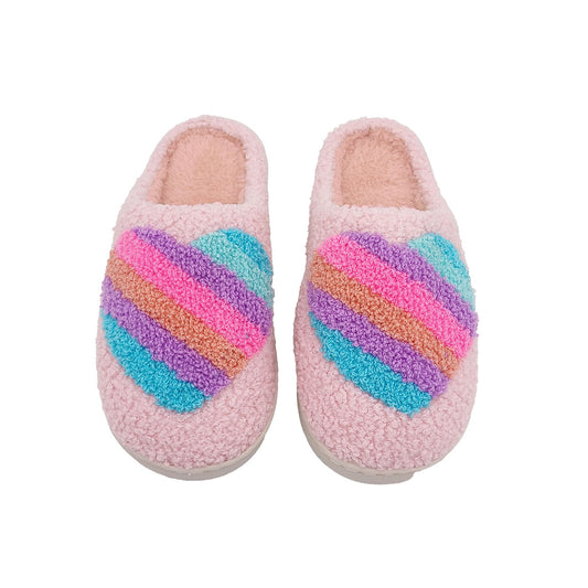Women's Slipper Teddy Novelty Heart