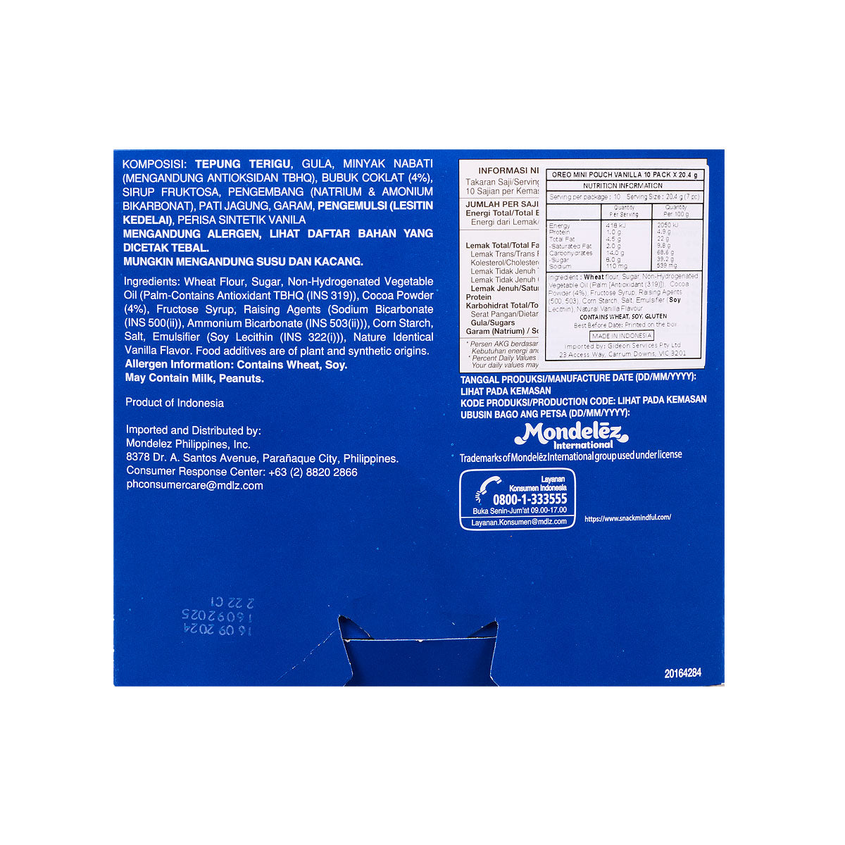 Oreo Minis Original 204g 10pk