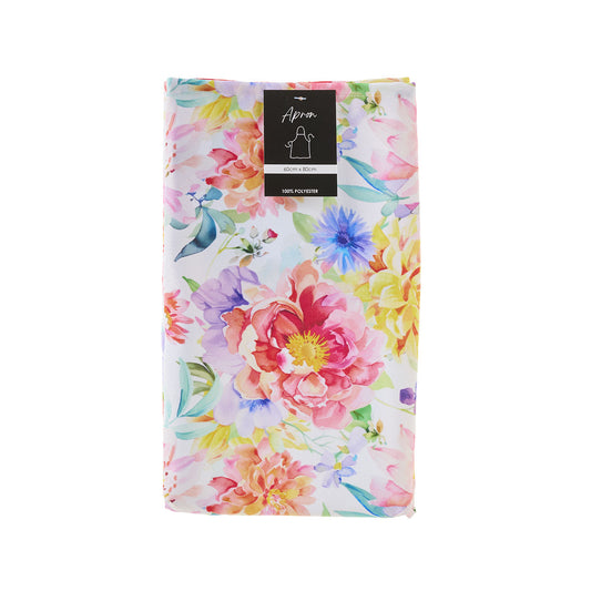Printed Apron Water Floral 60X80cm