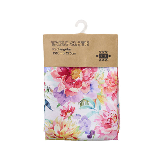 Tablecloth Print Water Floral 150x225cm