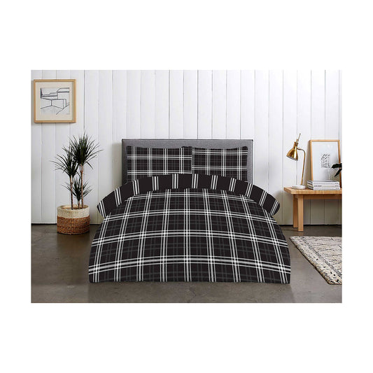Comforter Set Grid Check Print QB
