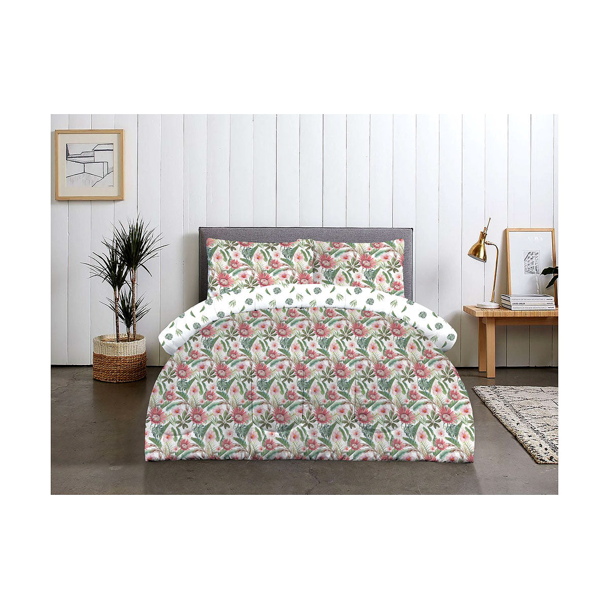 Comforter Set Floral Print KB