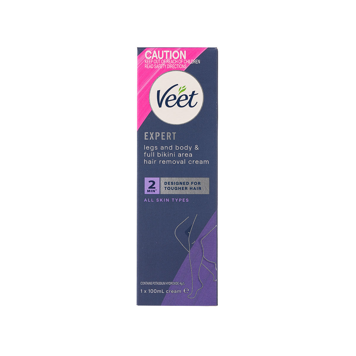 Veet Expert Legs Body and Full Bikini Area Hair Removal All Skin Types 100mL