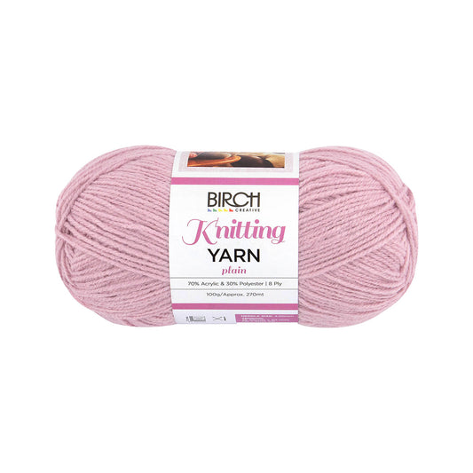 Birch Yarn Plain Victorian Rose 100g