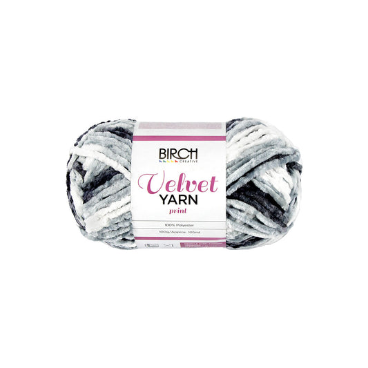 Birch Yarn Velvet Mix Grey 100g