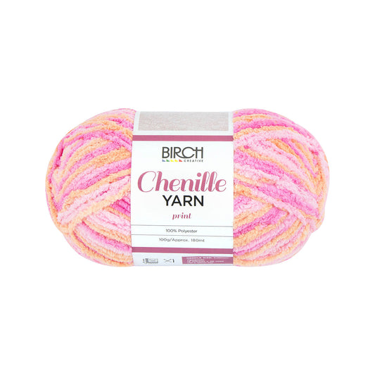 Birch Yarn Chenille Peachy 100g