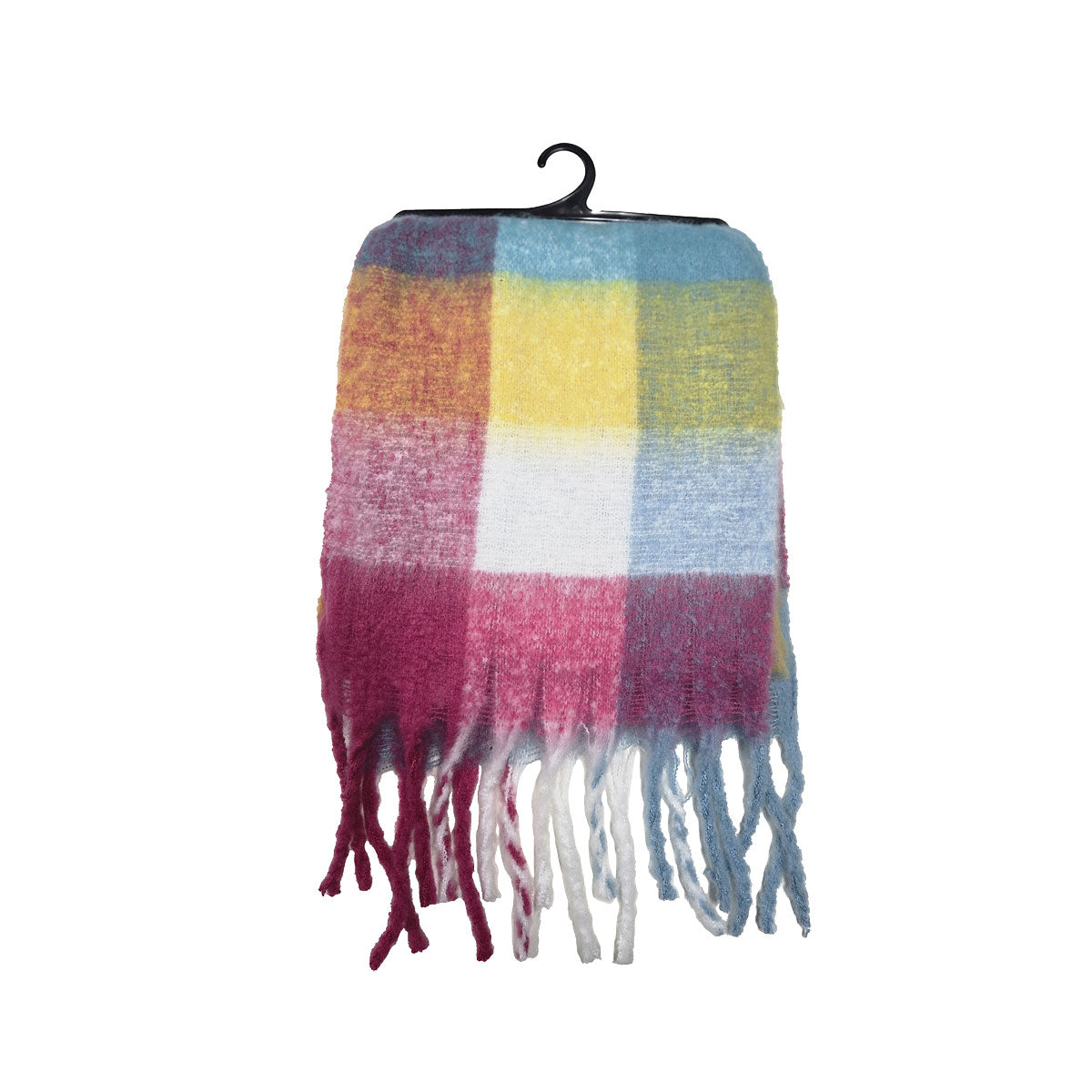 Brushed Checked Scarf Multicolour