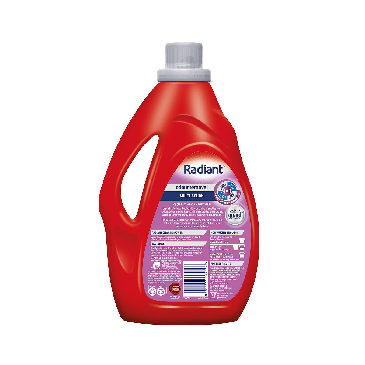 Radiant Laundry Liquid Plus Odour Removal 1.8L
