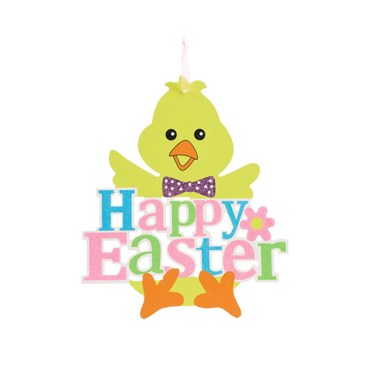 Easter Hanging 3-Part Plaque Chick/Bunny