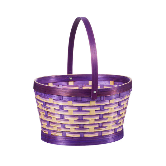Easter Bamboo Basket Slim Medium