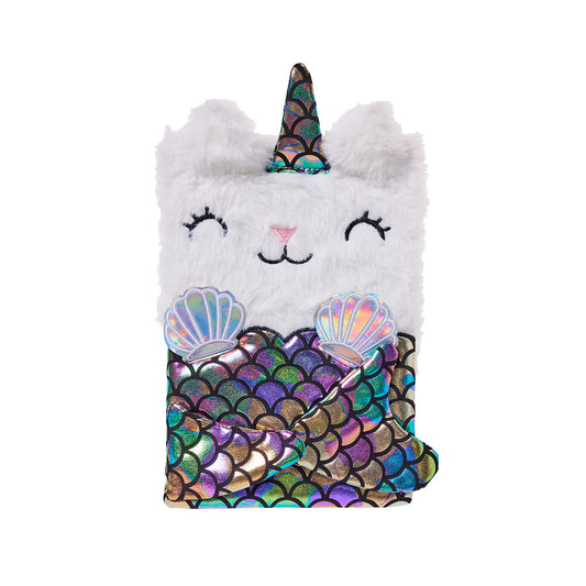 A5 Plush Notebook Cat/Mermaid/Unicorn
