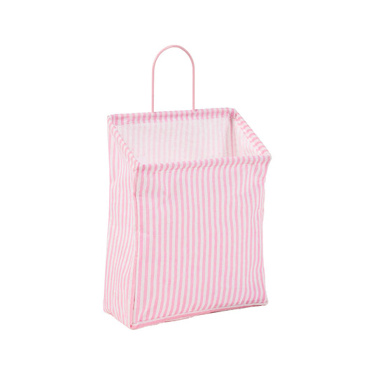 Regent Stripe Hanging Basket Pink