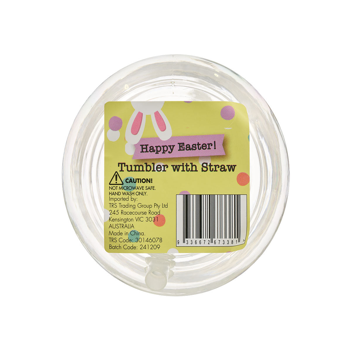 Easter Mason Jar With Straw