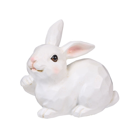 Easter Geometric Bunny Figurine Assorted