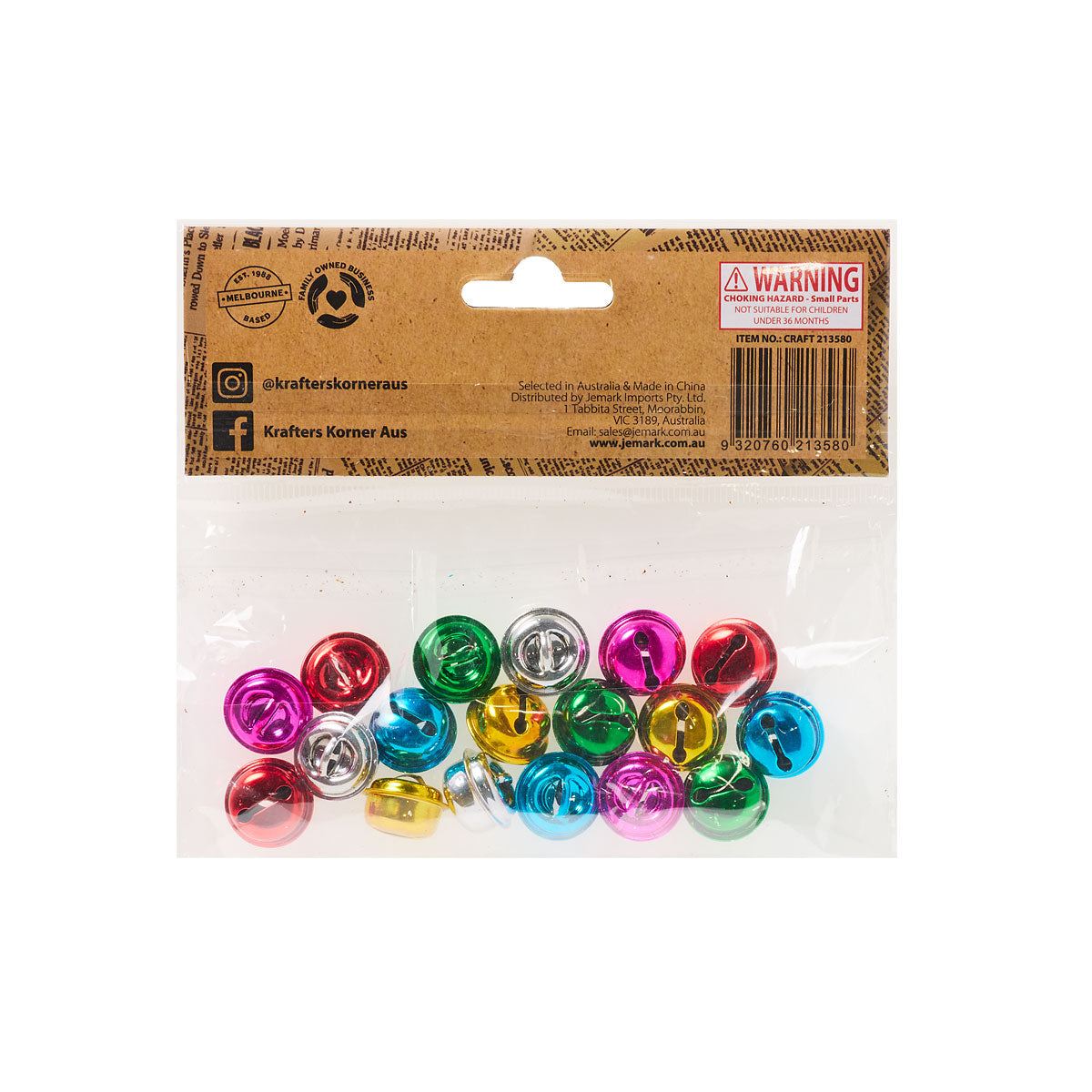 Bells 1.8cm Assorted