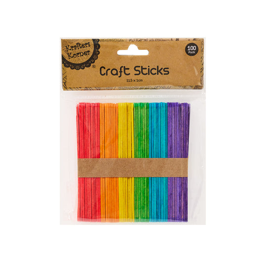 Craft Sticks Colour 11.4cm