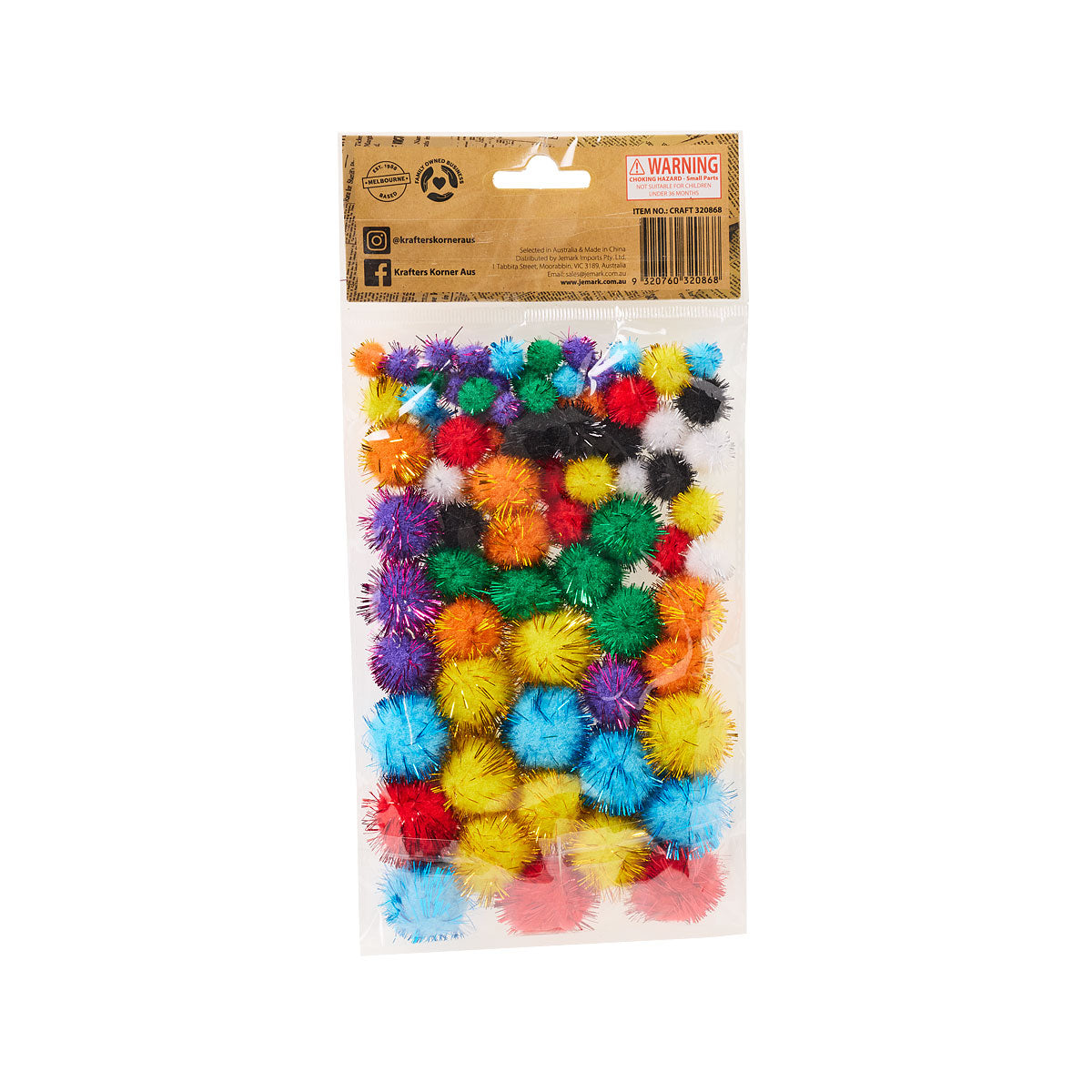 Pom Pom Glitter 78pk