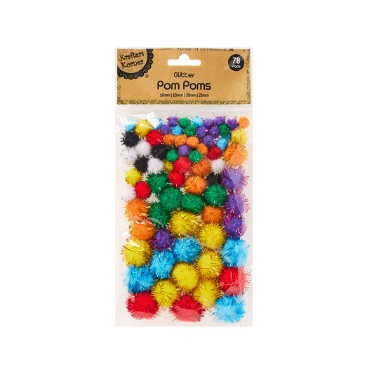 Pom Pom Glitter 78pk