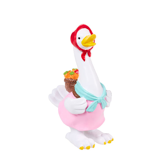 Easter Dressed Goose Figurine