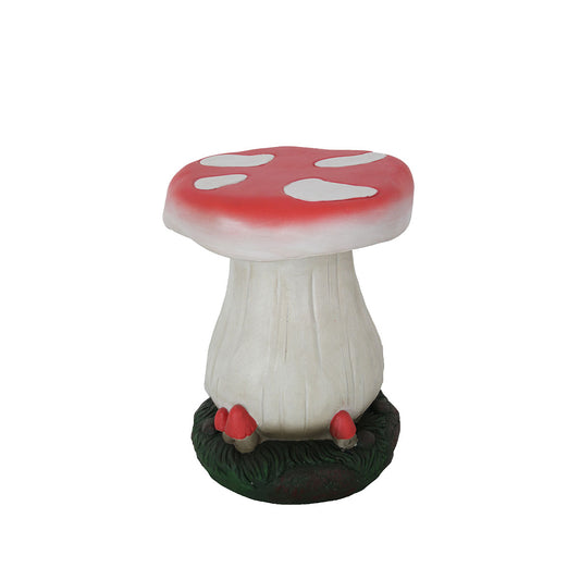 Plant Stand Mushroom Red