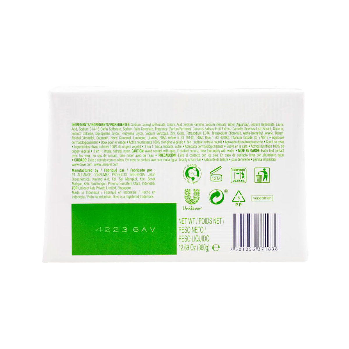 Dove Soap Bar Refreshing 90g 4pk