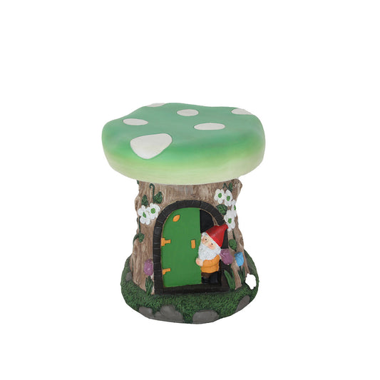 Plant Stand Mushroom Gnome Green