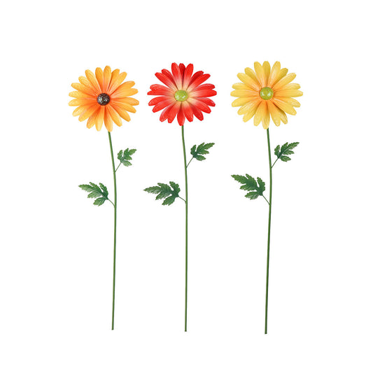 Metal Floral Garden Stake 89cm Assorted