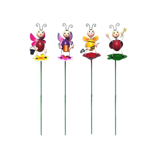 Metal Lady Bug Garden Stake 59cm Assorted