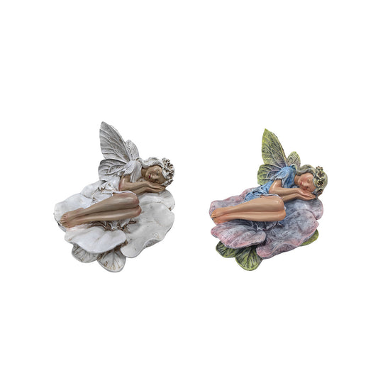 Polyresin Sleeping Fairy Décor