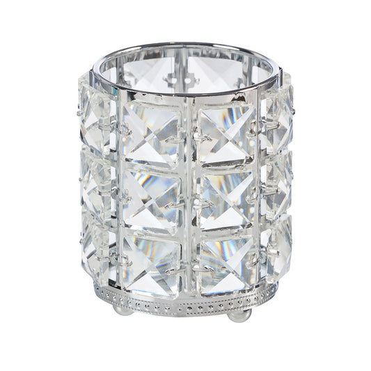 Jewel Candle Holder Silver