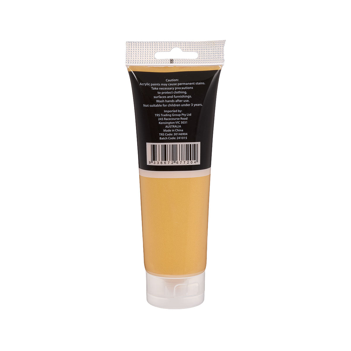 Acrylic Colour Paint Tube Gold 125mL