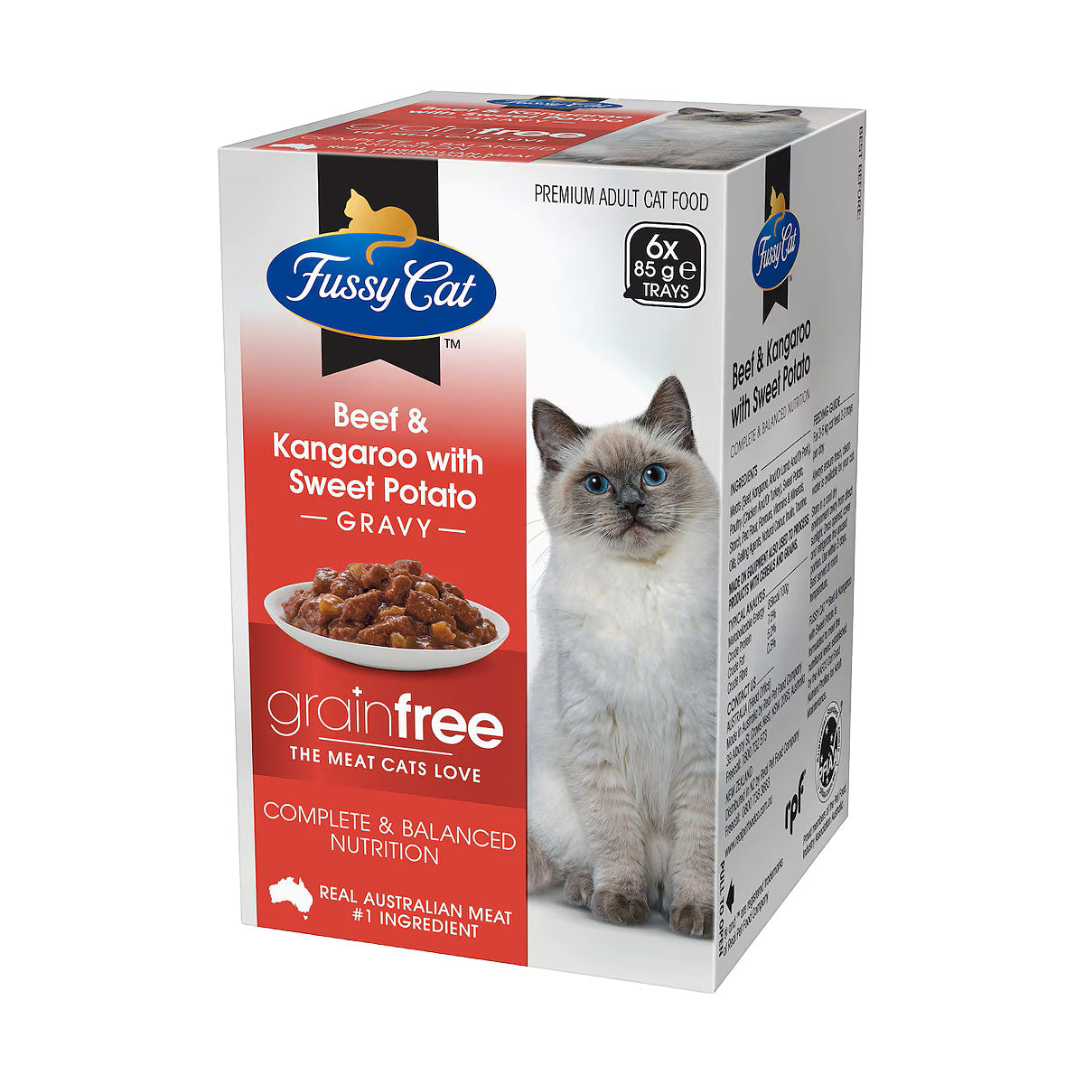 Fussy Cat Beef Kangaroo 85g 6pk