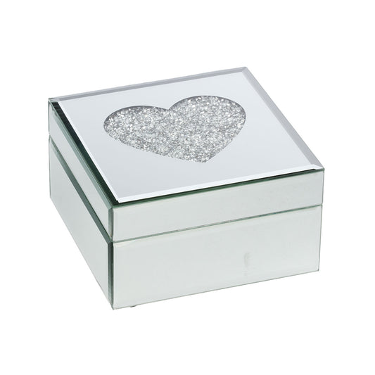 Jewellery Box Mirror Luxe Heart