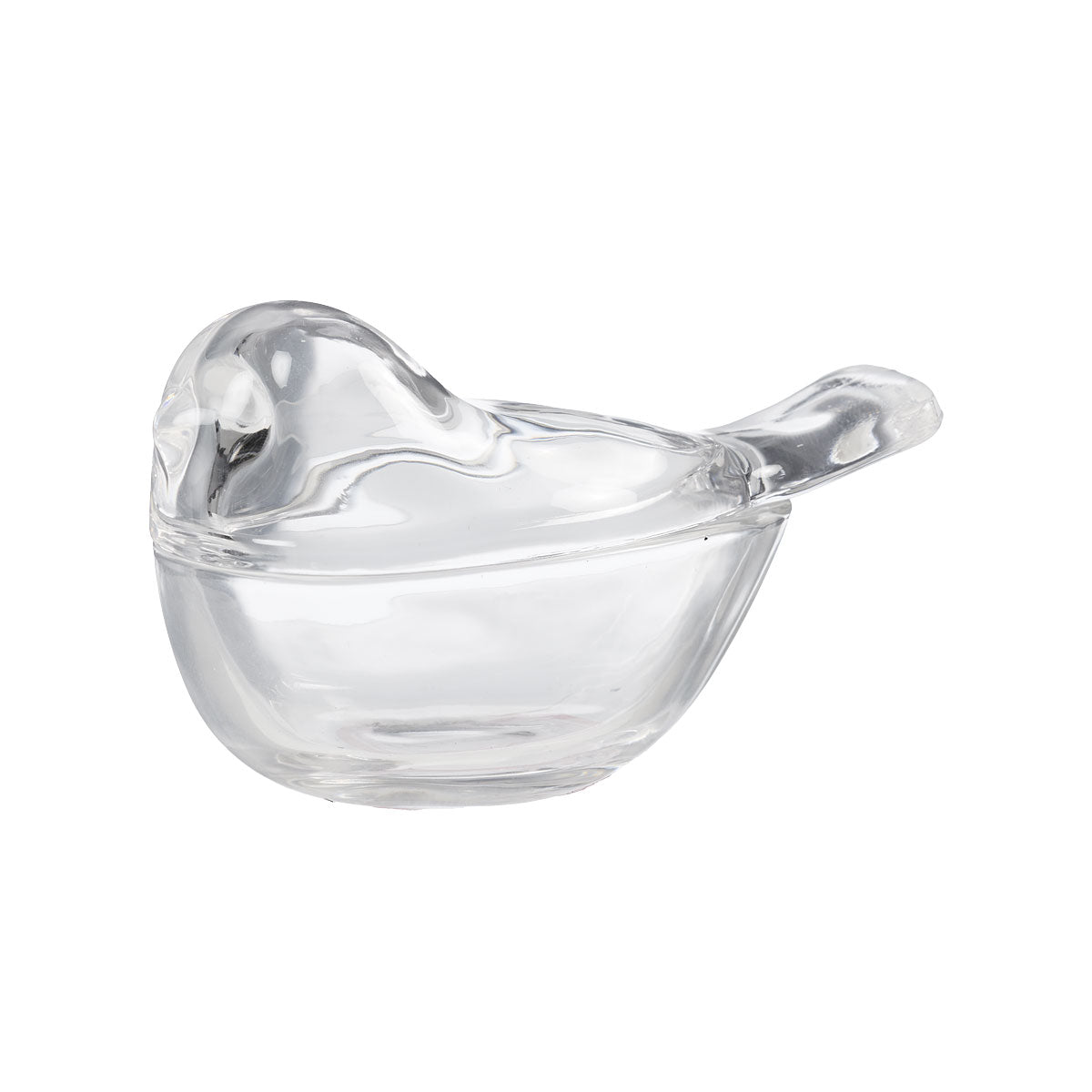 Ornament Glass Bird Trinket Clear/Pink
