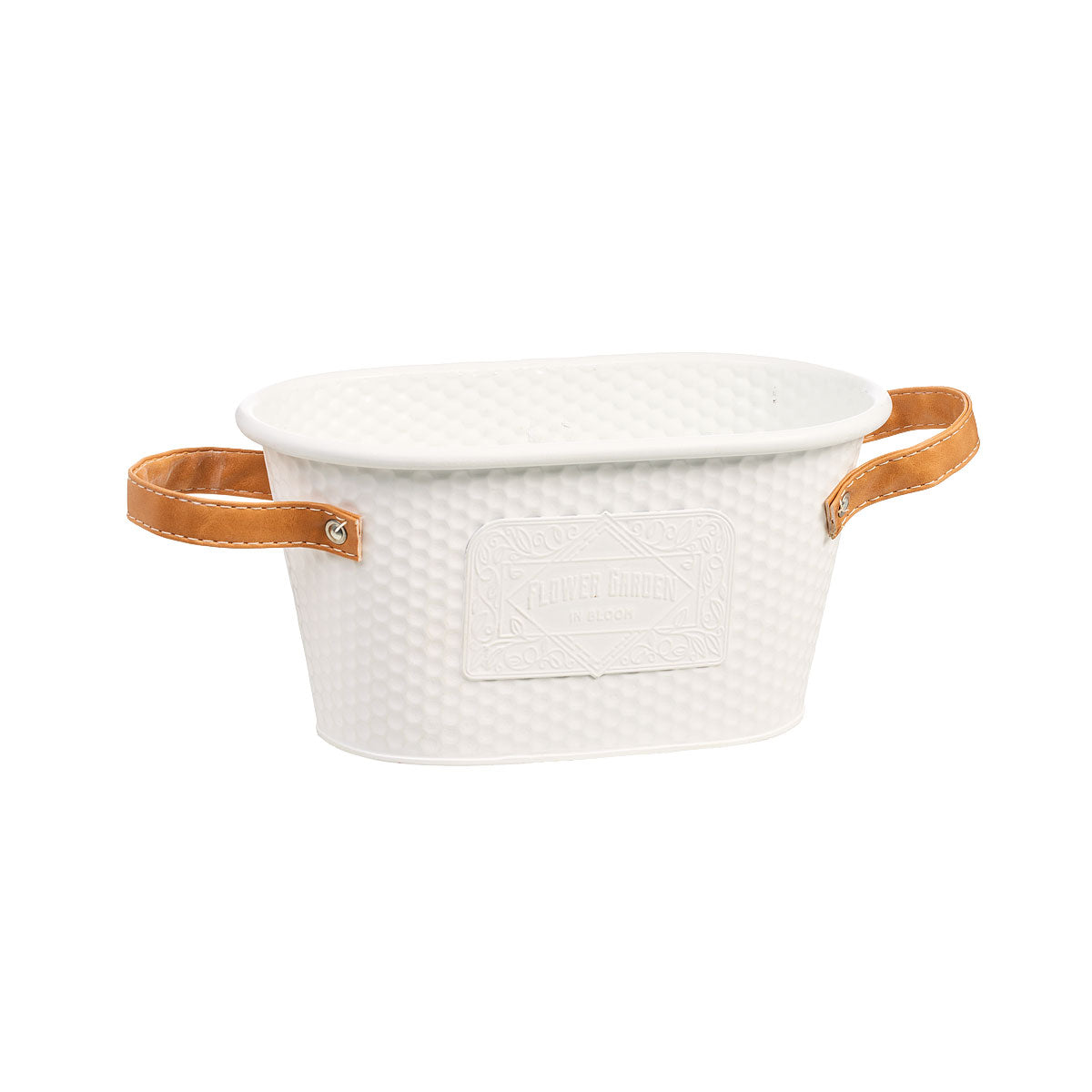 Metal Tapered Oval Pot