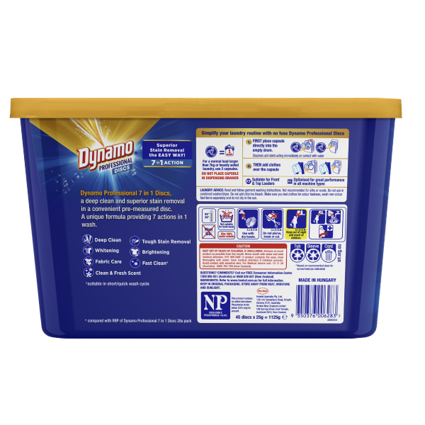 Dynamo Pro 7-in-1 Laundry Capsules 45pk