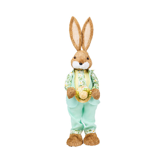 Easter Straw Bunny 75cm Assorted
