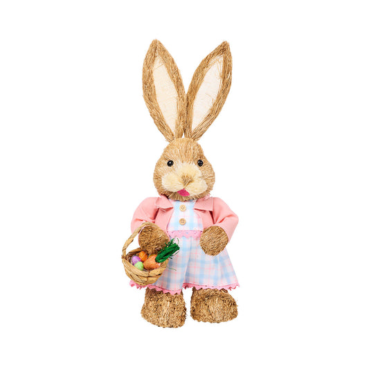 Easter Straw Bunny Large Assorted