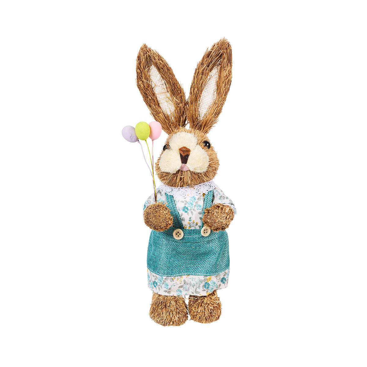 Easter Straw Bunny Top Hat/Balloons Assorted