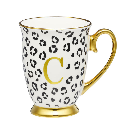 Leopard Monogram Mug S,C,L Assorted