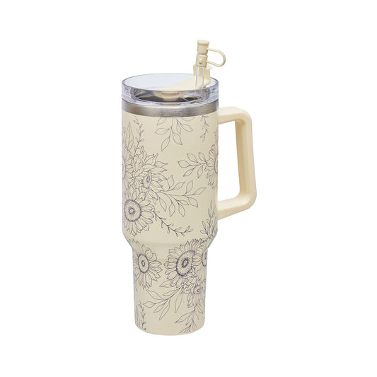 Etched Tumbler with Handle 1.2L Assorted