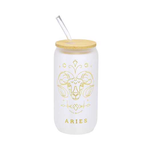 Horoscope Glass Smoothie Cup Aries/Taurus/Gemini