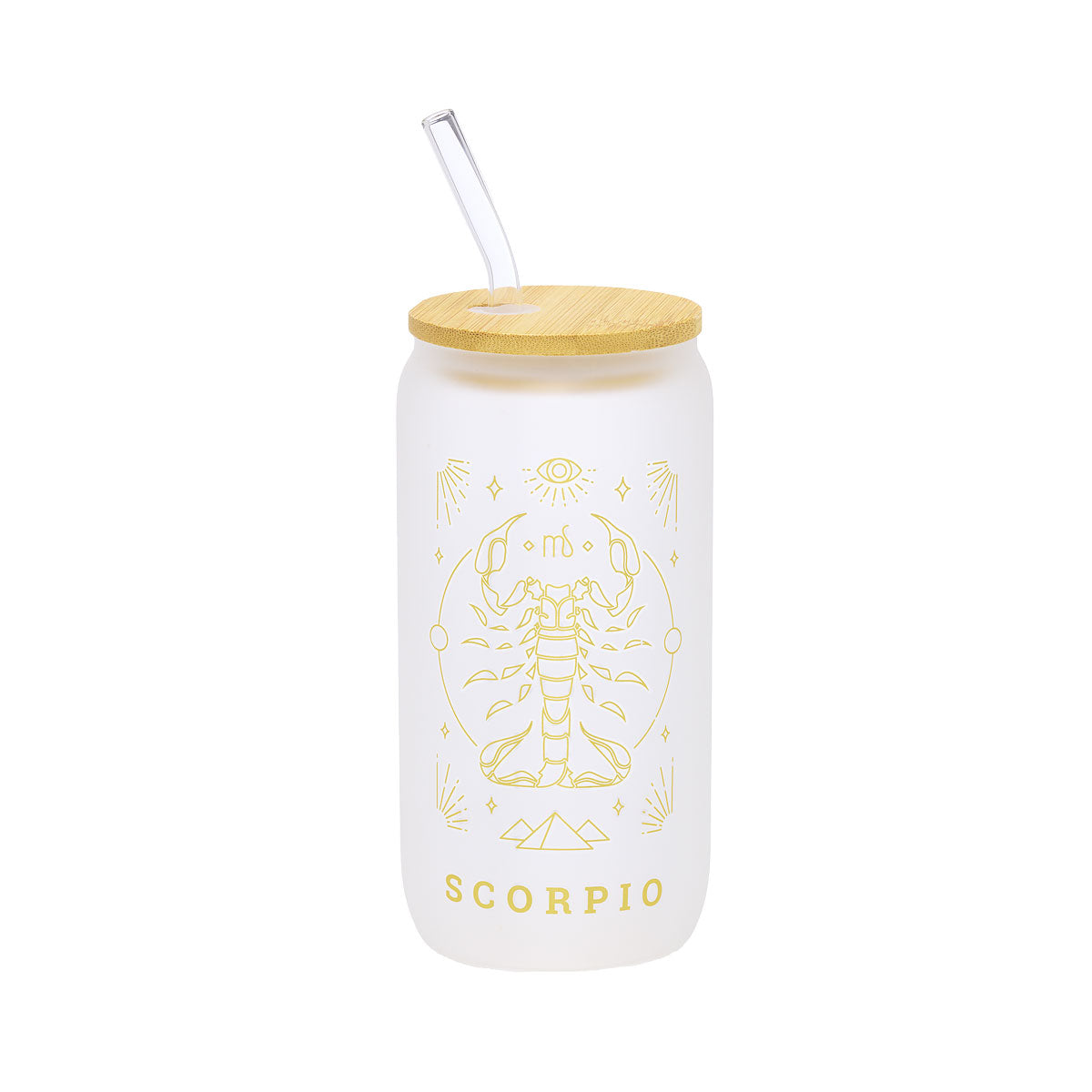 Horoscope Glass Smoothie Cup Libra/Scorpion/Sagittarius