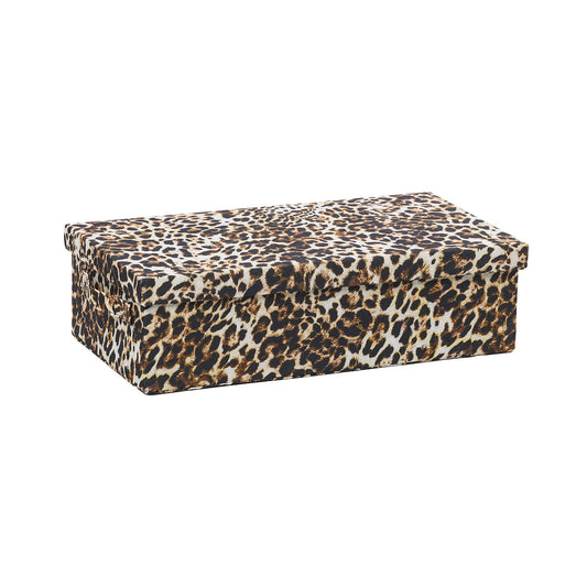 Leopard Lidded Storage Box Large
